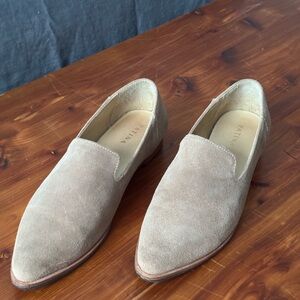 Portland Leather-Patina Beige Women's Pointed Loafers